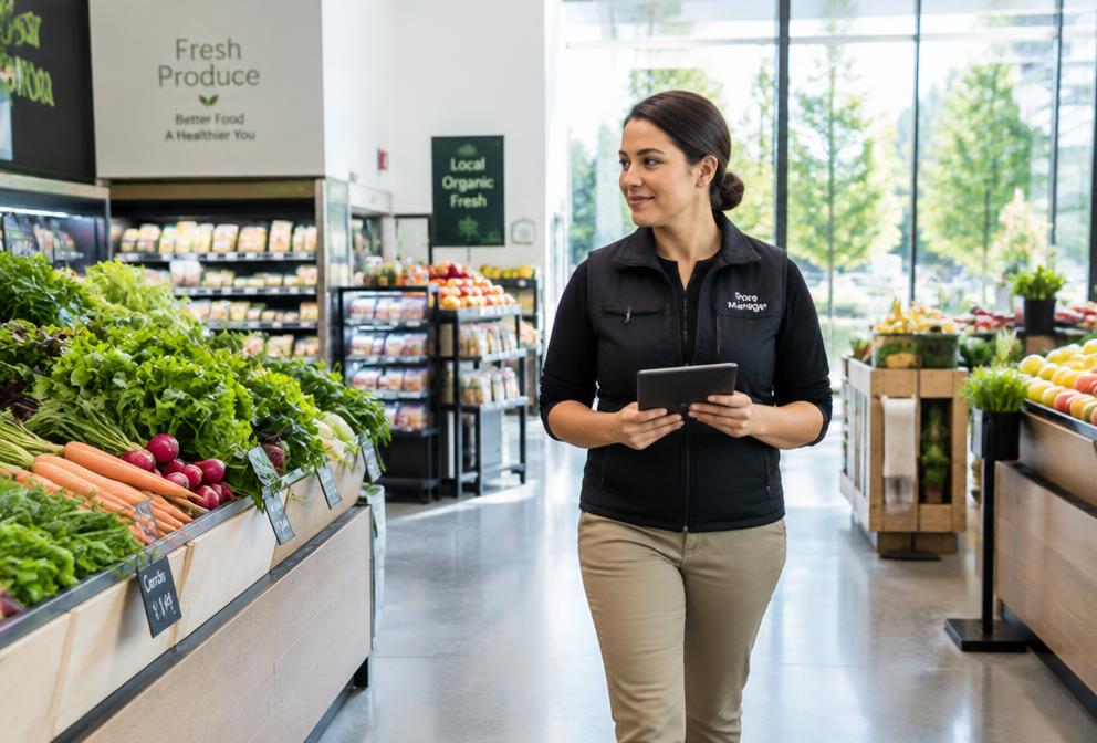 Grocery team on the frontline